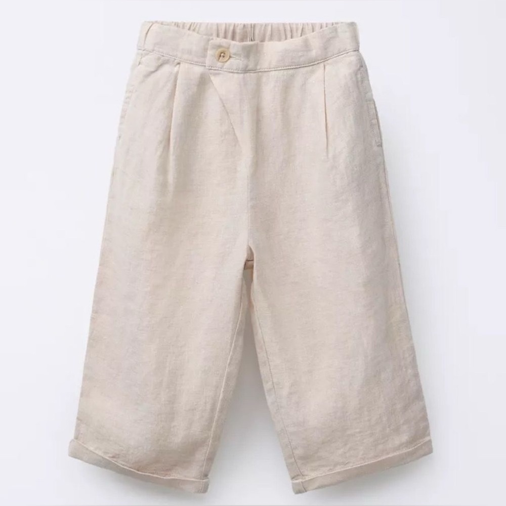 Zara 100% linen pants for a boy or girl